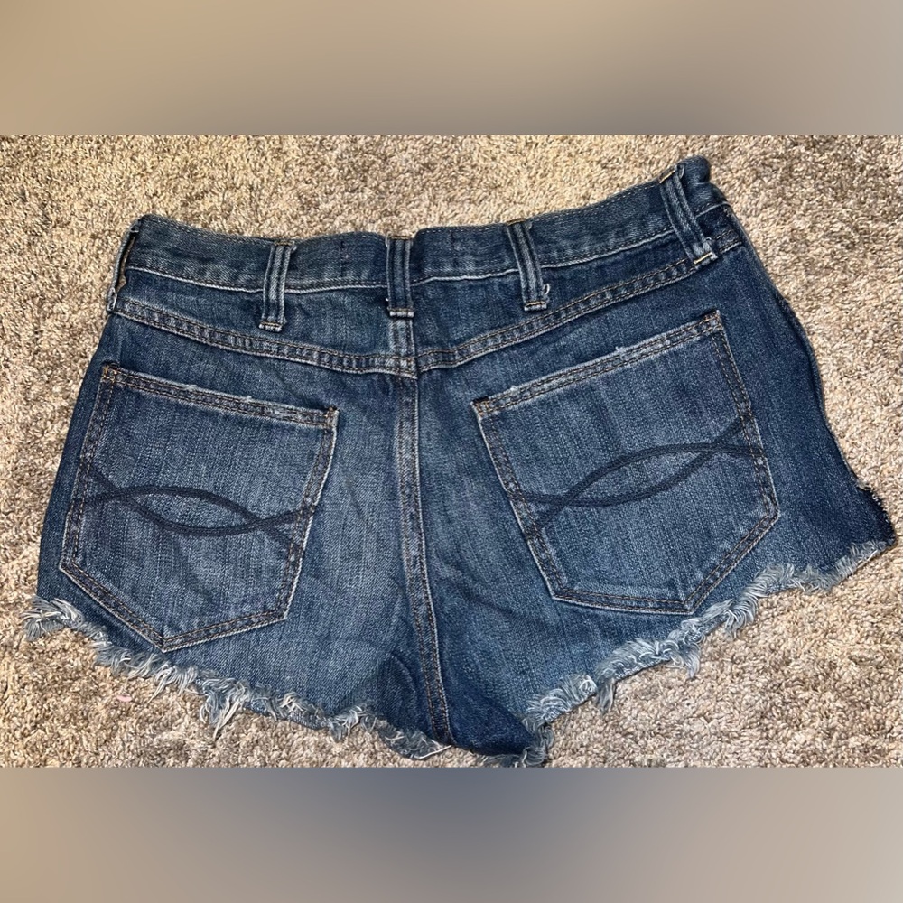 Abercrombie & Fitch Festival High Rise Denim Jean Shorts Size 26 - Picture 6 of 8